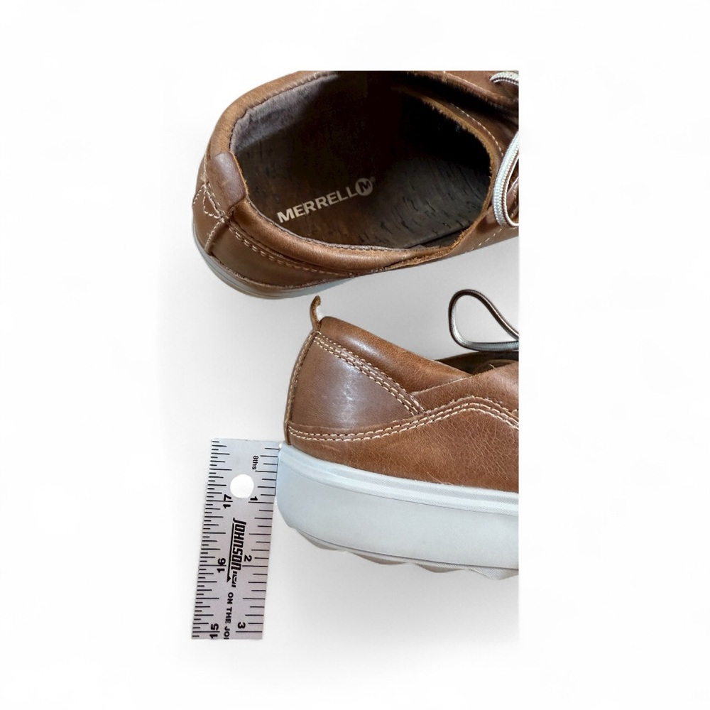 Merrell Brown Leather Lace-Up Sneakers - Women’s Shoes - US Size 10 - EUC - Picture 14 of 14